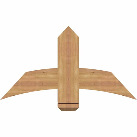 Ekena Millwork Bellingham Timber Gable Bracket, Western Red Cedar, 36"W x 19"H x 5 1/2"D x 5 1/2"F, 13/12 Pitch GBW036X19X0606BEL00SWR